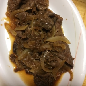 牛肉と玉ねぎのごはんがすすむおかず。